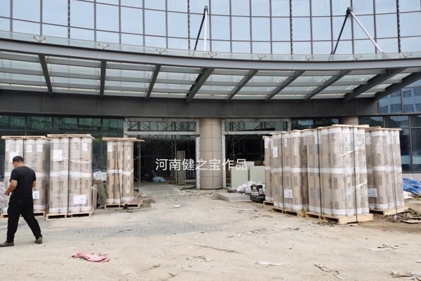 漯河中心医院教学实训综合楼洁福PVC塑胶地板开工起航
