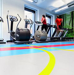 健身房使用pvc塑胶地板的优点